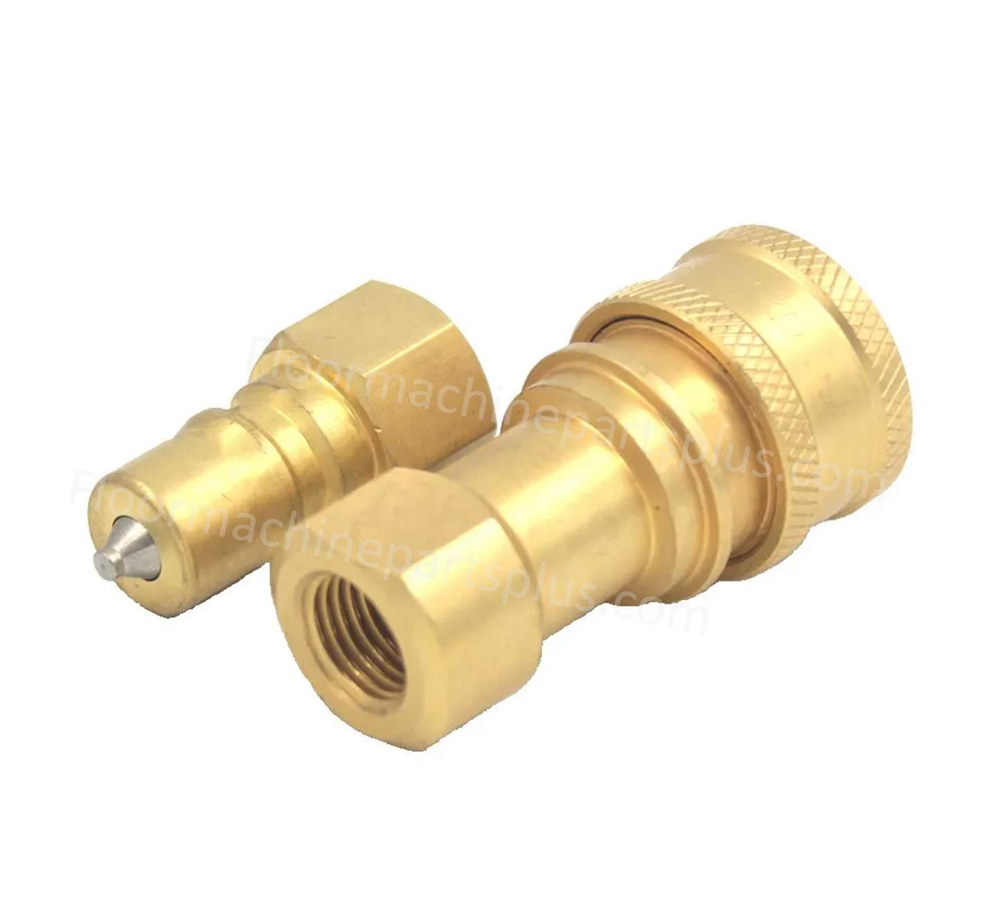 Brass Quick Disconnect Set For Carpet Extractors And Truckmounts 1/4"