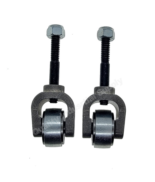 Set of 2 Wheel Caster assembly for Clarke Super 7 edger sander Part No. 10212A