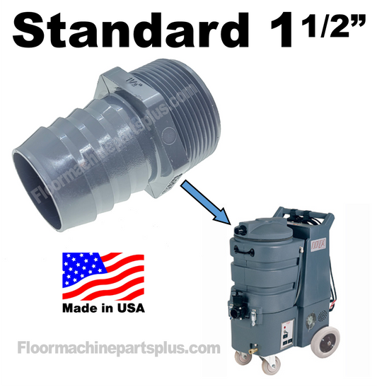 Standard Carpet Extractor Hose Barb 1 1/2″ X 1 1/2″ NPT