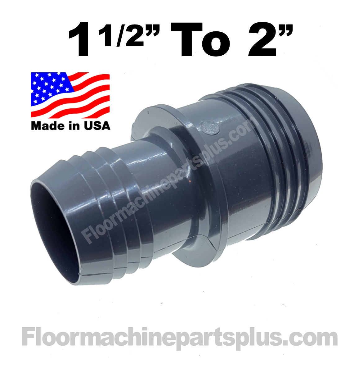 CARPET CLEANING VACUUM HOSE 1 1/2″ INCH CUFF TO 2″ CUFF CONNECTOR CONNECTS