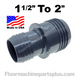 CARPET CLEANING VACUUM HOSE 1 1/2″ INCH CUFF TO 2″ CUFF CONNECTOR CONNECTS