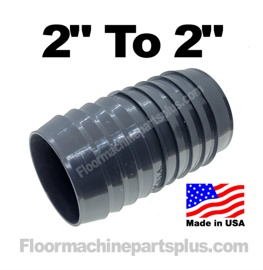 Carpet Cleaning Vacuum Hose 2" inch Cuff to 2" Cuff Connector Connects
