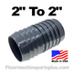Carpet Cleaning Vacuum Hose 2" inch Cuff to 2" Cuff Connector Connects