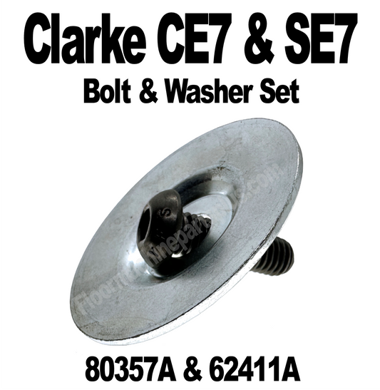 Clarke CE-7 & SE-7 Edger Bolt & Paper Retainer Washer Part #'s 80357A & 62411A