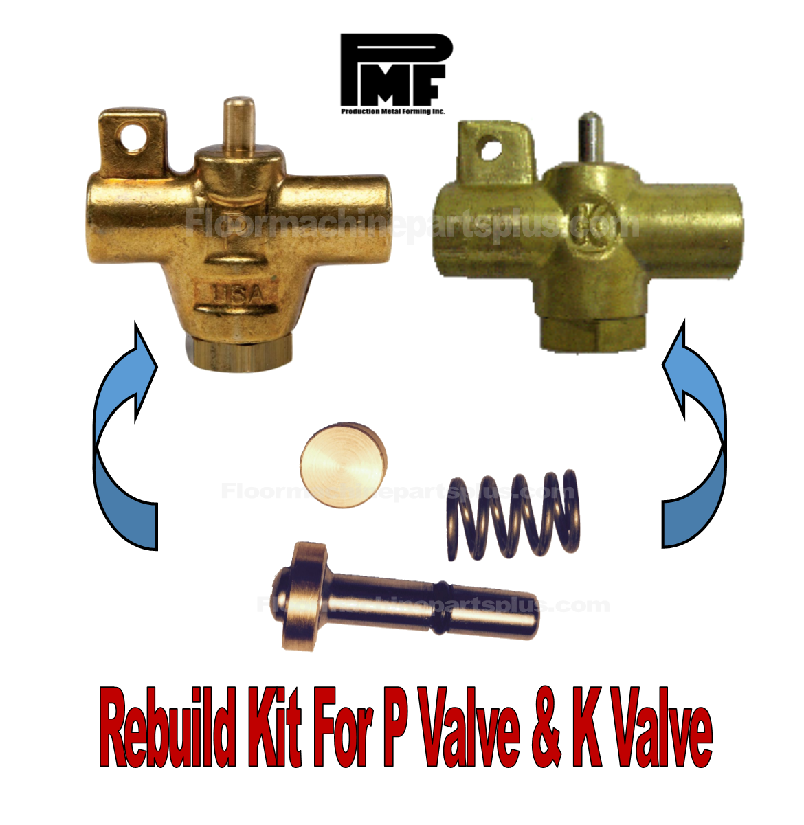 PMF K Valve and P Valve Rebuild Kit RV2P