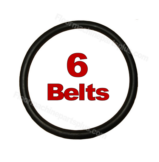 6 Sanitaire Commercial &amp; Eureka Upright Vacuum Heavy Duty Round Belts Manufacture # ER-1000
