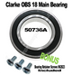 Clarke OBS 18 Main Bearing 50736A PLUS 962823 Retaining Screws