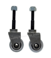 Set of 2 Wheel Caster assembly for Clarke Super 7 edger sander Part No. 10212A