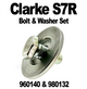 Clarke Super 7R Bolt & Paper Retainer Washer Set Part # 960140 & 980132